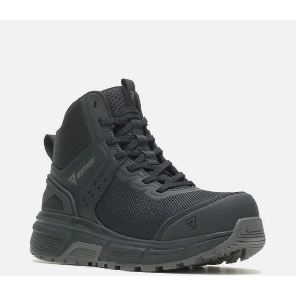 BATES Women's Jumpstart Mid Work Boot Size 5 Black Carbon Safety Toe SR NIB - Picture 1 of 11